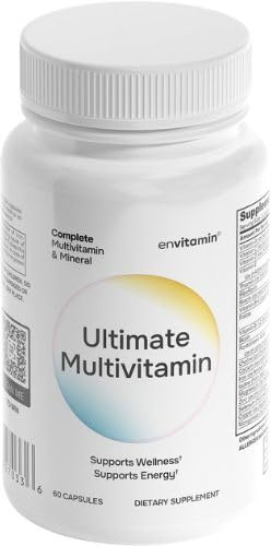 envitamin Ultimate Multivitamin Multimineral and Superfood with 42 Fruit and Vegetable Blend, 60 Count