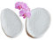 Molde grande de silicona con diseño de peonía, rosa, tulipán, orquídea, pétalo, venas, azúcar, fondant, pastel (flor de orquídea)