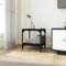 SKM Meuble TV noir 40 x 33 x 41 cm Matériau du bois et acier Poids : 5,3 kg 819302