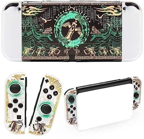 Custodia Switch OLED, Custodia Rigida per Switch OLED Zelda Tears of the Kingdom, Custodia Protettiva per Agganciabile Accessori per Switch OLED Console Joycon