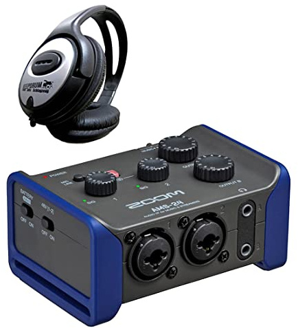 Zoom AMS-24 Audio-Interface + keepdrum Stereo Kopfhörer