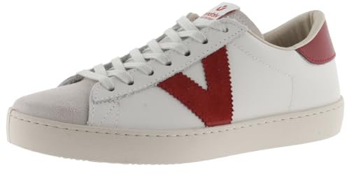 victoria Basket Unisex Berlín Piel & Piezas En Contraste & Puntera Serraje 1126142 para Adulto Carmin 36