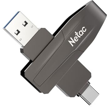 Netac US8 128GB Dual Interface Solid State Drive - USB 3.2 Gen 2, Up to 550MB/s, Type-C Interface, Portable SSD Drive