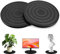 APKOL 2pcs Drehscheibe Drehbarer Universal,20cm Drehteller Drehplattform Drehplatte Mehrzweck Drehbar Plattform mit Stahlkugellagern schwerlast 15KG für TV Laptops Handwerk Pflanzen Küche,Schwarz