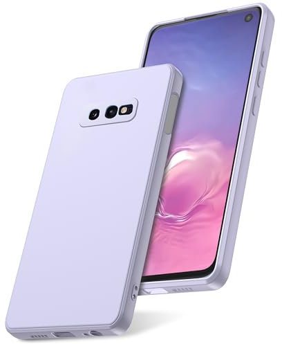 Watana Hülle für Samsung Galaxy S10E, Soft Touch HandyHülle Case mit rutschfeste Hülle Silikon mit Mikrofaserfutter, SilikonHülle für Samsung Galaxy S10E,Lila