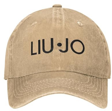 Baseballkappe LIU Jo Logo S Vintage Distressed Denim Snapback Hut Unisex Outdoor-Aktivit?Ten Verstellbare Passform Caps Hut Urlaub Sport Geschenke