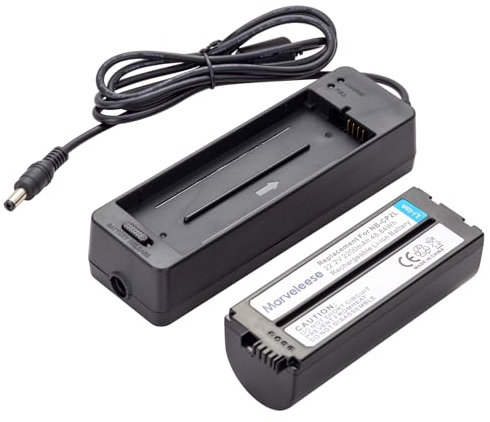Marveleese 1 batterie 2200 mAh NB-CP2L NB CP2L + adaptateur de chargeur pour imprimante photo Canon NB-CP1L SELPHY CP100 CP200 CP300 CP400 CP510 CP600