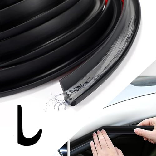 Gouttière Camping Car, 10 Mètres Bande de Protection Forme de J Gouttiere PVC pour Véhicule, Camion, Camping Car, Bateau