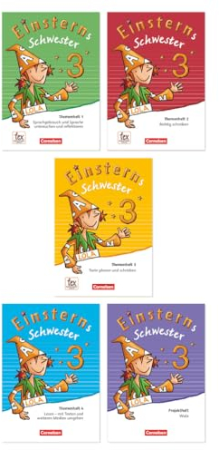 Einsterns Schwester - Sprache und Lesen - Neubearbeitung: 3. Schuljahr - Themenhefte 1-4 und Projektheft mit Schuber: Leihmaterial (1. Auflage, 5. Druck 2021)