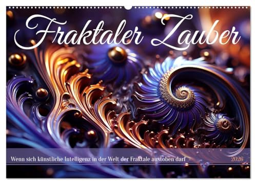 Fraktaler Zauber (Wandkalender 2026 DIN A2 quer), CALVENDO Monatskalender: Mathematik in schön - ganz anders als in der Schule (CALVENDO Wissenschaft)