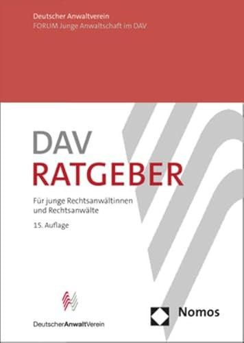 DAV-Ratgeber: Für junge Rechtsanwältinnen und Rechtsanwälte - unverbindliche Preisempfehlung
