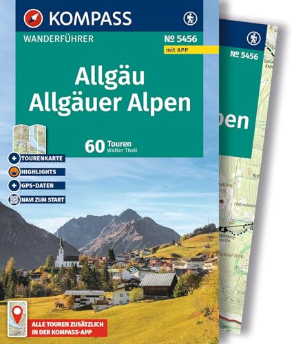 KOMPASS Wanderführer Allgäu, Allgäuer Alpen, 60 Touren mit Extra-Tourenkarte: GPS-Daten zum Download