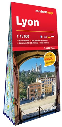 Lyon 1/15.000 (carte grand format laminée - plan de ville)