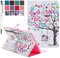 MiusiCase Samsung Galaxy Tab A 9.7 Funda,Diseño de Flores Pintado PU Funda con Stand Soporte Función y Auto-Reposo/Activación para Samsung Galaxy Tab A 9.7 SM-T550/SM-P550. (Swing girl)