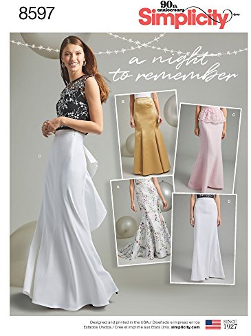 Simplicity 8597Pattern 8597 Women's Special Occasion Skirts