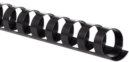 Mead CombBind 4000136 Lot de 125 spirales de reliure, 1,9 cm, capacité de 150 feuilles, noir