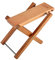 NUZAMAS Verstellbarer Gitarren-Fußhocker aus Massivholz, faltbar, Höhe und Winkel verstellbar, strapazierfähig, Musik-Fußhocker, 27 cm x 13 cm