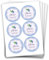 Papierdrachen 24 Marmeladen-Aufkleber | Selbstklebende Etiketten für selbst gemachte Blaubeer-Marmelade Design 2-4 cm große Sticker für Eingekochtes - Homemade zum Selbst beschriften - gut ablösbar