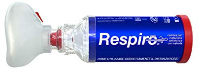 Respiro® camera per inalazione antistatica con valvola e mascherina neonatale 0-2 anni Envicon® Medical