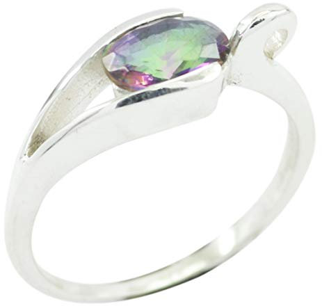 RIYO Schmuck 925 Sterling Silber schöner natürlicher Multi Ring Geschenk de