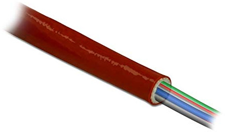 DeLOCK Feuerfester Schutzschlauch silikonbeschichtet 2 m x 10 mm rot
