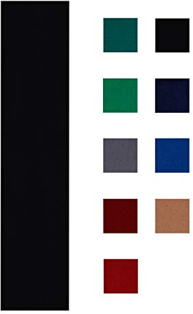 Accuplay Vorgeschnittener BillardTischfilz für Billardtische 567 ml 204 cm oder 229 cm englisches Grün Fichte Blau Hellbraun Schwarz Marineblau Rot Grau oder Burgunderrot schwarz For 9' Table