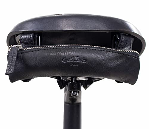 Gusti Regenschutz für Brooks Sattel Leder - Regan Bezug Sattel Fahrrad Zubehör Sattelschutzbezug Leder Regenüberzug passend für Brooks Schwarz