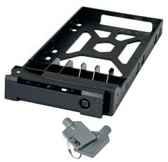 QNAP - ACCS & SPARE PARTS 2,5 Zoll HDDTRAY W Key Lock+2KEYS Black and Plastic