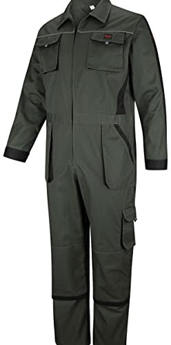 Hoggs of Fife WorkHogg Coverall-Zipped Green/Black Medium Medium Black