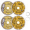 HIGHDRIL Diamond Saw Blades - 125MM /5inch Diamond Cutting Disc for Tile, Ceramic, Concrete, Marble, Stone, Granite,Terrazzo, Masonry 4pcs