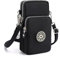 DuoLmi Women Crossbody Phone Bag, Women Girls Zipper Waterproof Nylon Crossbody Bags Wallet Cellphone Purse Shoulder Bag Wristlet Handbags Small Cross Body Bag for Women (Black)