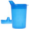 Horn Medical Schnabelbecher inkl. 2 Deckeln (große & kleine Öffnung) I Trinkhilfe I 250ml I Farbe wählbar (blau)