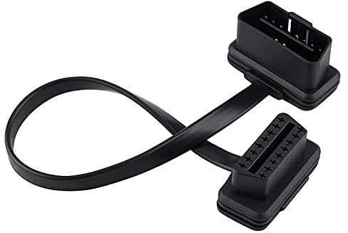 EBTOOLS OBD2-Verlängerungskabel, OBD-Verlängerungskabel Auto Auto 16-poliger Stecker auf Buchse OBD2-Verlängerungskabel Diagnoseadapter 60 cm / 24 Zoll Länge OBD-Verlängerung(30cm/12in)