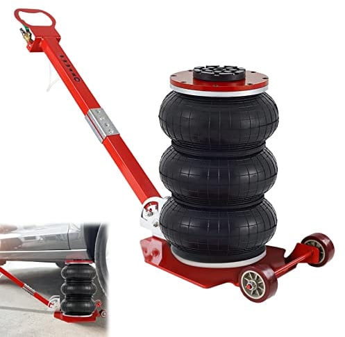 YRHome 3T/6600Lbs Pneumatischer Autoheber - Luftkissen Wagenheber mit Druckluft, Hubhöhe 150-400mm - Hebebühne für Reparatur und Rangierarbeiten