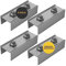 Avoltik Aluminium C Profilverbinder passend für PV Schienen 40x40mm, Schienenverbinder zur Montage von PV Photovoltaik Solarmodul Aluminiumprofilen 4 Stück inkl. Schrauben und Flanschmutter, in silber