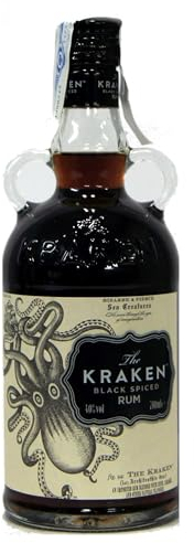 KRAKEN Ron negro especiado botella 70 cl