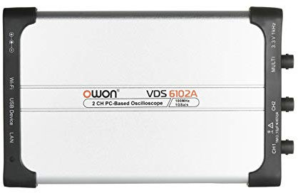 Irfora VDS6102A Virtuelles USB-PC-Oszilloskop 2-Kanal 100 1 Gsa/s 14 Bit Tragbares ADC Typ-C Digital-USB-Oszilloskope PC-