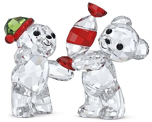 Swarovski Orsetto Kris Natalizio Edizione Annuale 2023, con Personaggi Orsetti in Cristalli Swarovski, Multicolore
