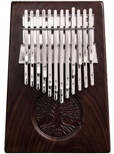 HLURU Kalimba 24 Walnuss 2-reihig