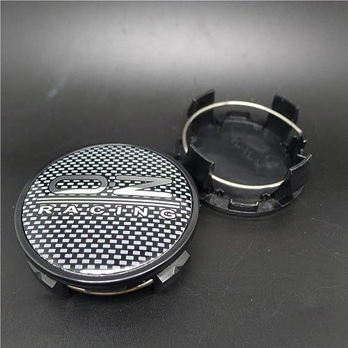 STREHN Auto Radnabenkappen für 62mm OZ Racing Radnabenabdeckung Reifen Felgendeckel Aufkleber Nabenkappen Abzeichen Sticker Zubehör,B-Blackstyle