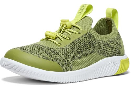 KEEN KNX Knit Lace Sneakers, Iguana/Evening Primrose