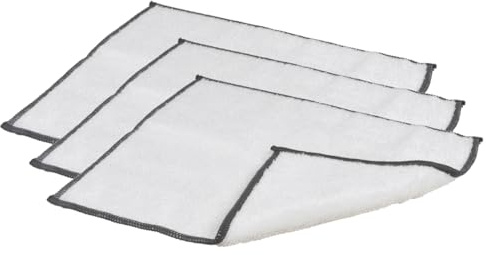 Sanixa UMEN152_x3 Reinigungstücher 3er Set Bambusfaser Weiß Schwarz 29 cm Putztuch Bambus waschbar Allzwecktücher Mehrzwecktücher Bambustuch für Küche, Bad und Haushalt