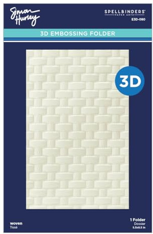 Spellbinders E3D-080 Woven 3D Embossing Folder from The Spring Sampler Collection by Simony Hurley