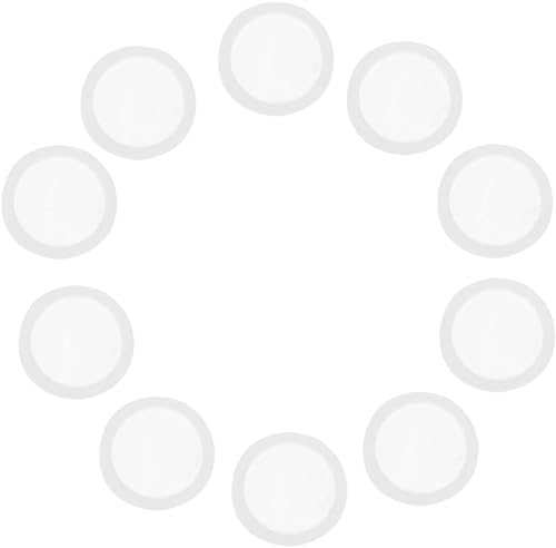 10 Stück Weiß Kazoo Flöte Membran Transparent Membran Mund 18mm Kazoo Teile Zubehör Blasinstrumente