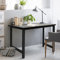ML Design Schreibtisch Computertisch 120x60x75 cm aus Holz, Schwarz, mit stabiles Metallgestell für Home Office Schule, einfacher Aufbau, Multifunktional - Bürotisch Arbeitstisch Laptoptisch