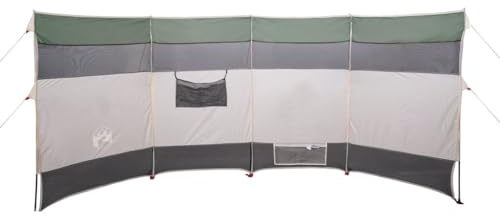 vidaXL Brise-Vent de Camping Vert 366x152x152 cm imperméable, Brise-Vent de Plage, Brise-Vent de Camping-Car, Brise-Vent de Tente