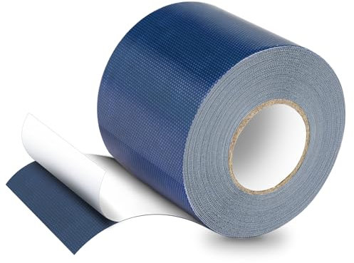 HONGTAISHENG Nastro di Riparazione per Teloni in Tessuto, Toppe per Teloni, Nastro per Teloni, PVC, 10M*8CM, per Teloni per Camion, Tende da Sole, Tende, Blu