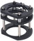 Router Lift Base - 4 Jaw Clamping System for Router Tables, Aluminum Alloy & Stainless Steel Construction, Heavy-Duty Lifting Platform for Trimming, Grooving & Chamfering