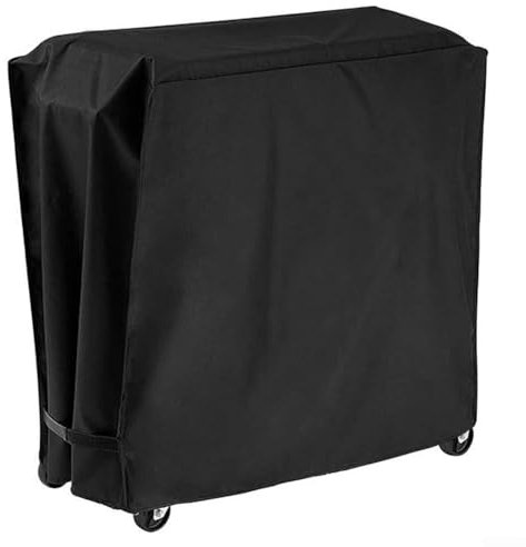 Copertura protettiva per carrello frigo da patio, impermeabile, per carrello da bar all'aperto, copertura in poliestere 190T rivestita in argento (nero)