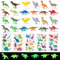 NVGVUP 29 Stück Leuchten Dinosaurier Spielzeug, Mini Sammlung Dinosaurier Figuren, Realistische Klein Dinos Figur Leuchtet Dunkeln, Dinos Pädagogisches Spielzeug für Kinder, mit 5 Dinos Aufkleber